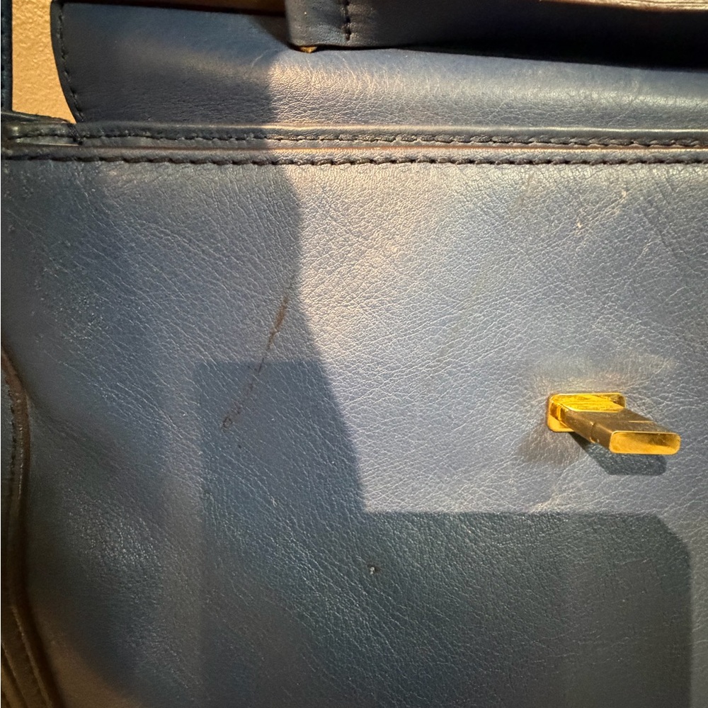 MCM Blue Leather Shoulder Bag - Unbranded - Picture 4 of 15
